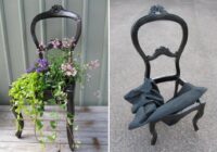 Garden Art Using Old Chairs